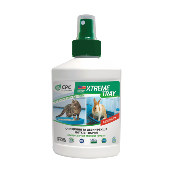 XTREME TRAY, 250 мл, засіб для очищення та дезінфекції лотків тварин