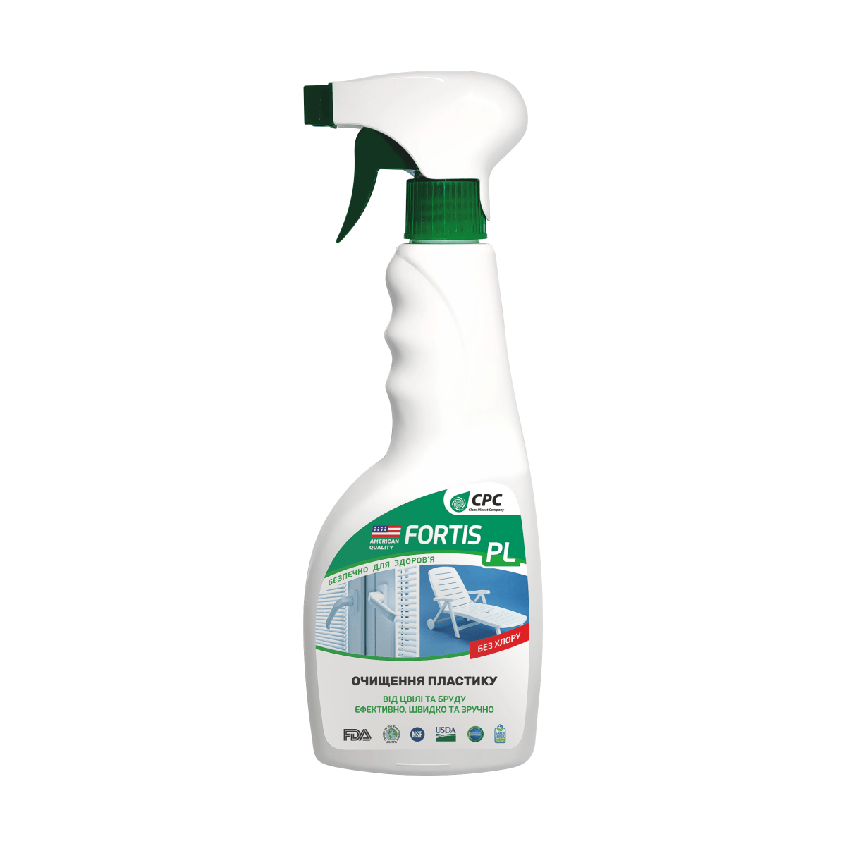 FORTIS PL, 500 мл, средство для очищения пластика от плесени и грязи
