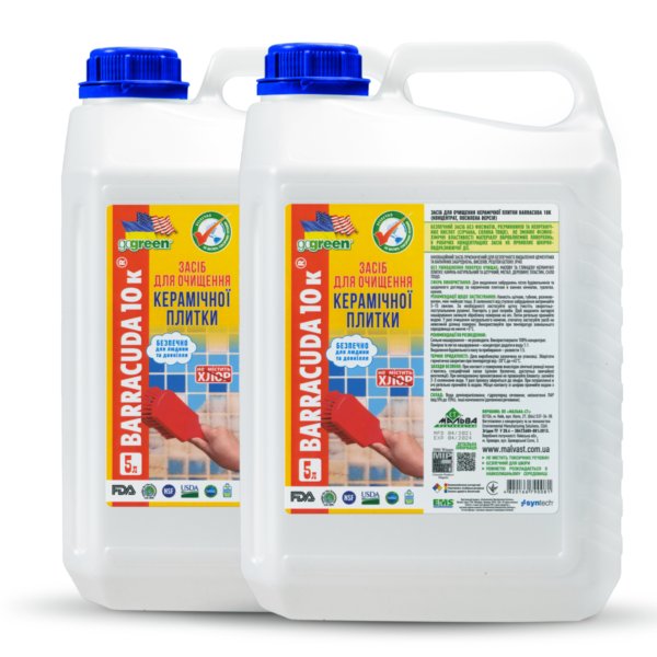 BARRACUDA 10K, 10 L, professional ceramic tile cleaner, cement, concrete remover